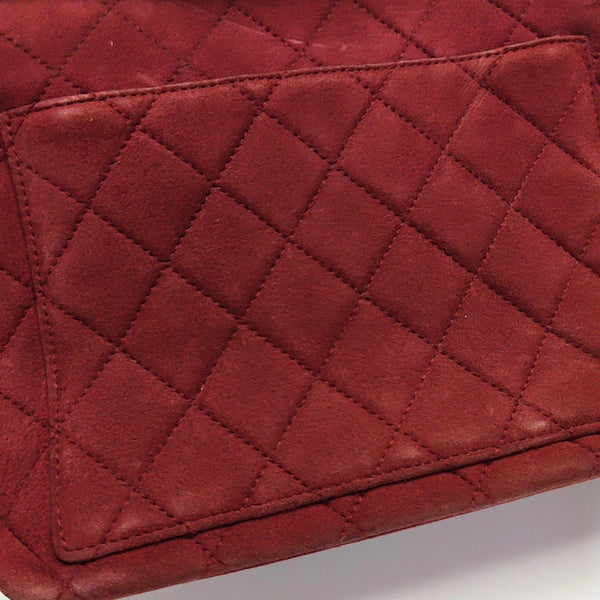 Quilted Suede Red