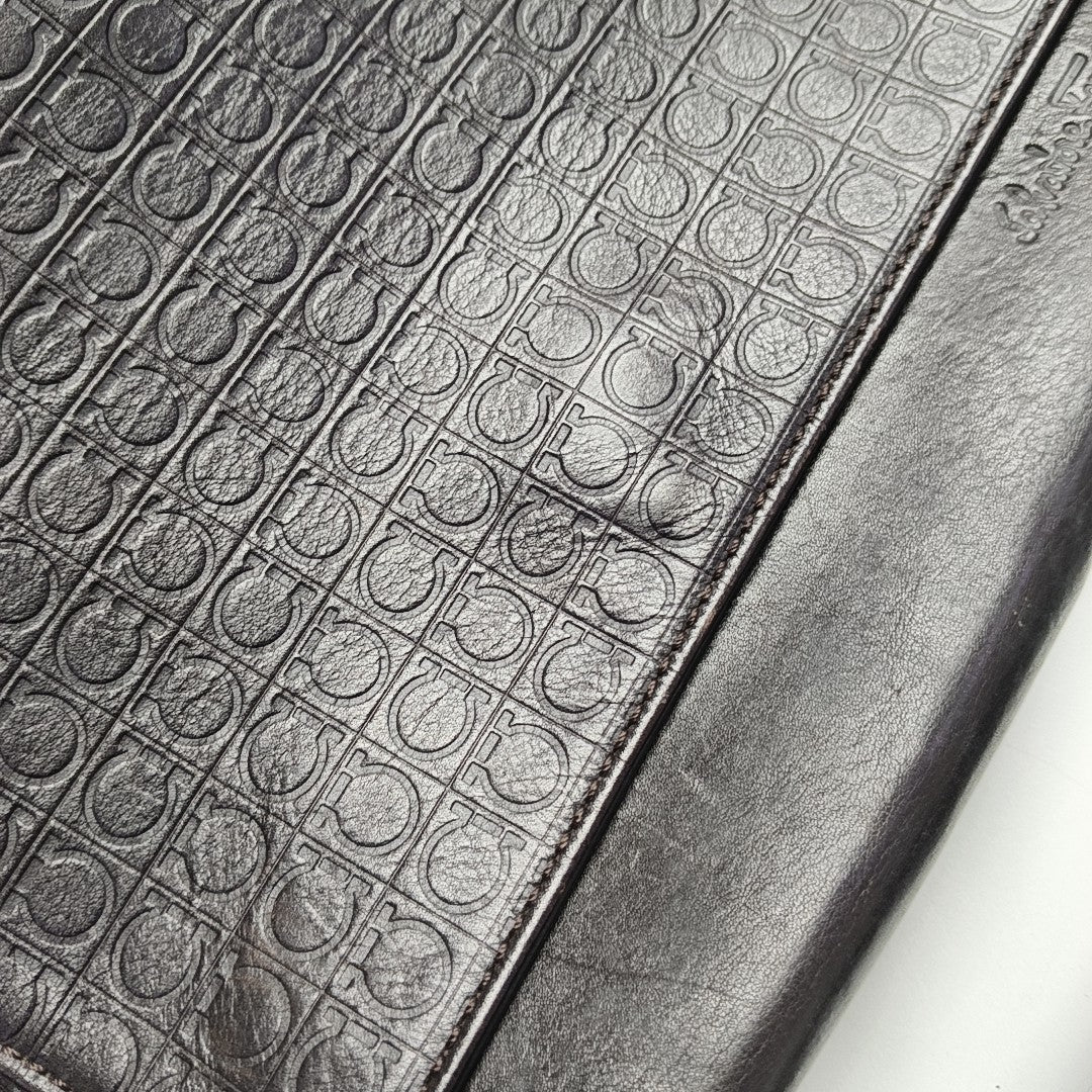 Calfskin Shoulder Bag Brown