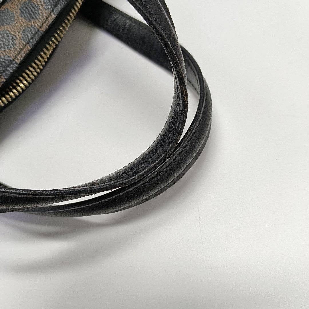 Coated Canvas Tote Bag Black