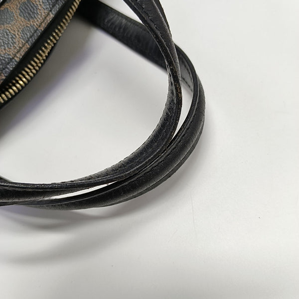 Coated Canvas Tote Bag Black