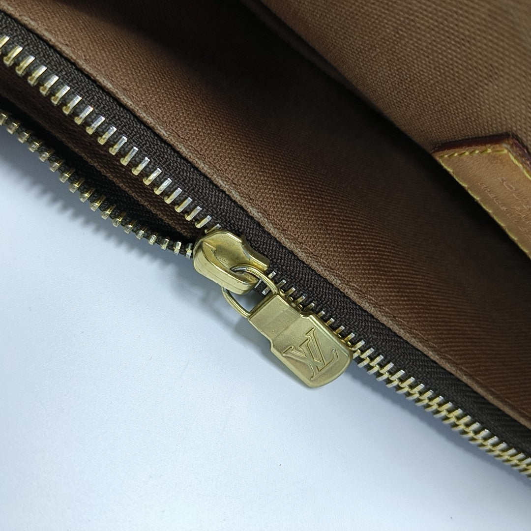 VINTAGE BEAUBOURG Monogram Coated Canvas Brown