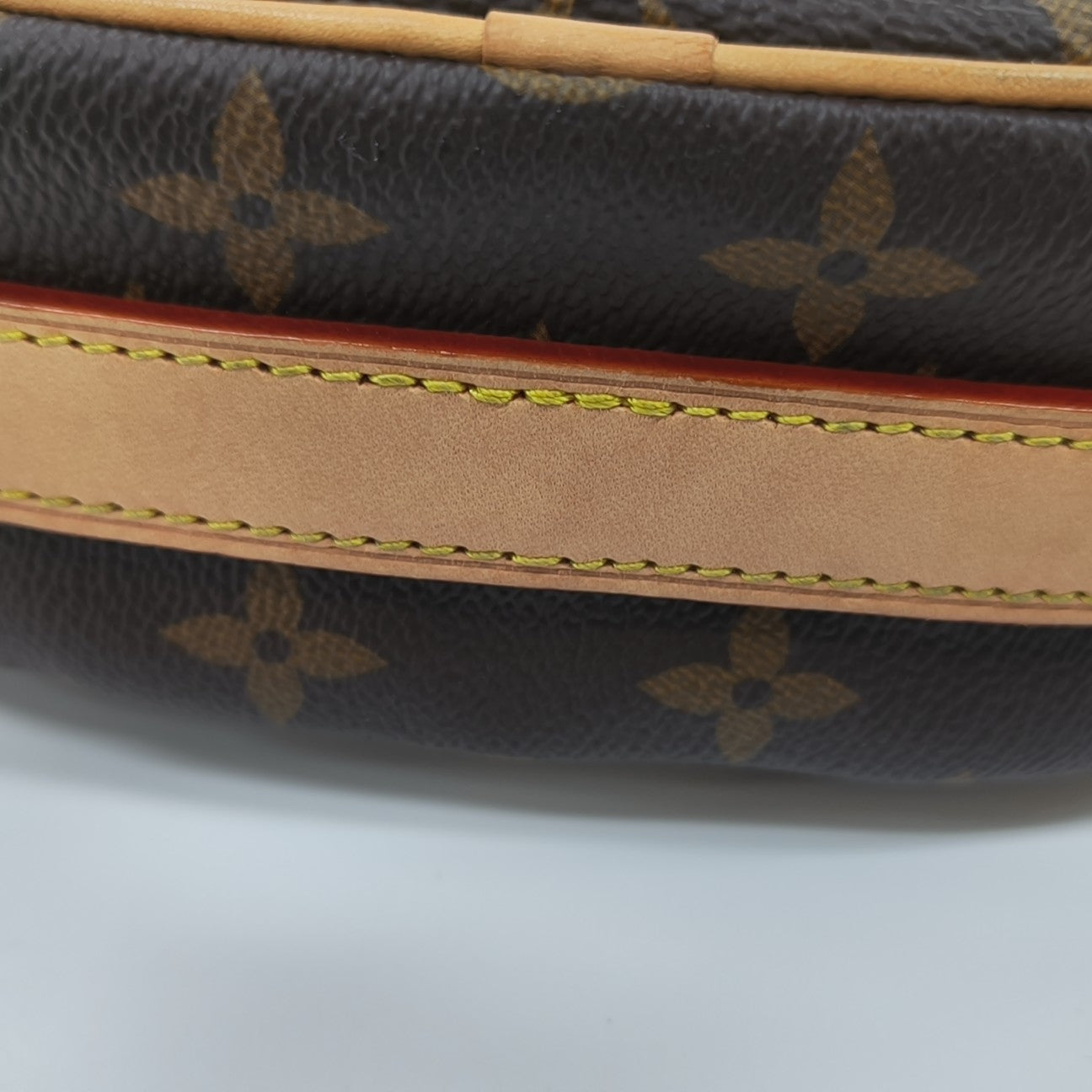 CROISSANT Monogram Coated Canvas Brown