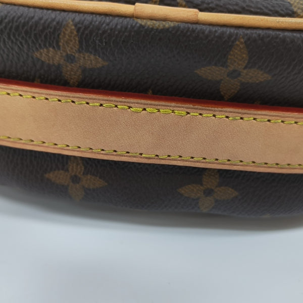 CROISSANT Monogram Coated Canvas Brown