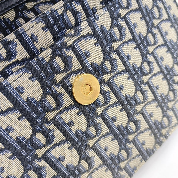 Authenticated pre-owned  Saddle Monogram Canvas Blue - Shoulder Bag at Looply
