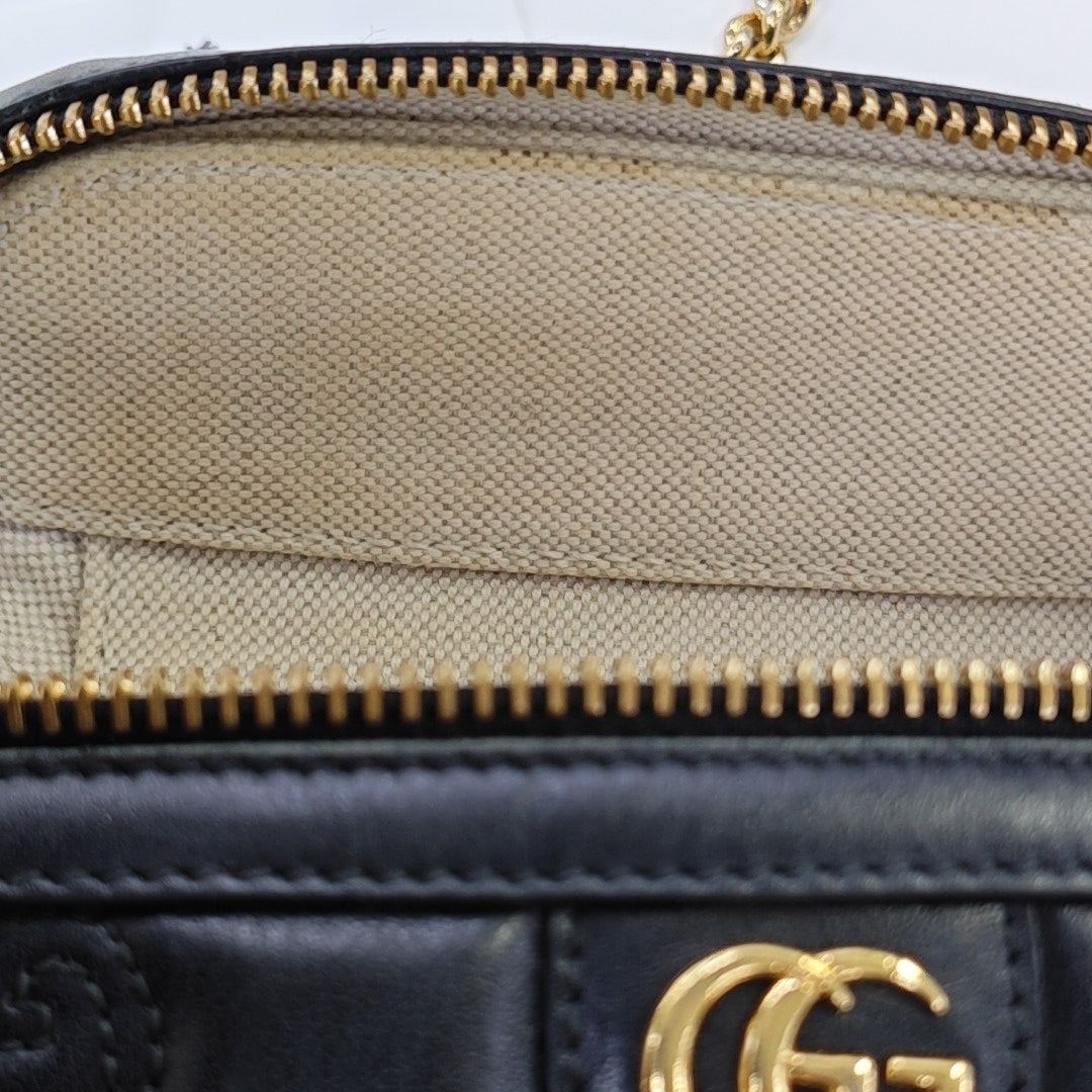 Monogram Calfskin Crossbody Bag Black