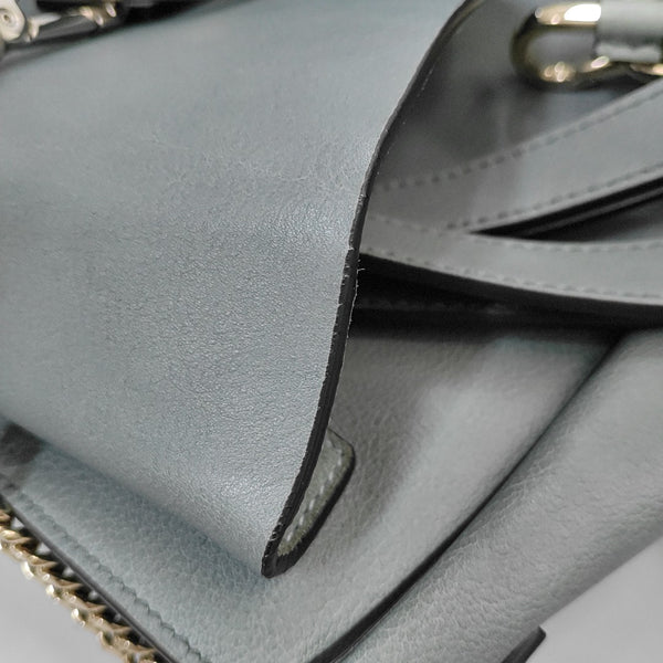 Faye Mini Calfskin Blue