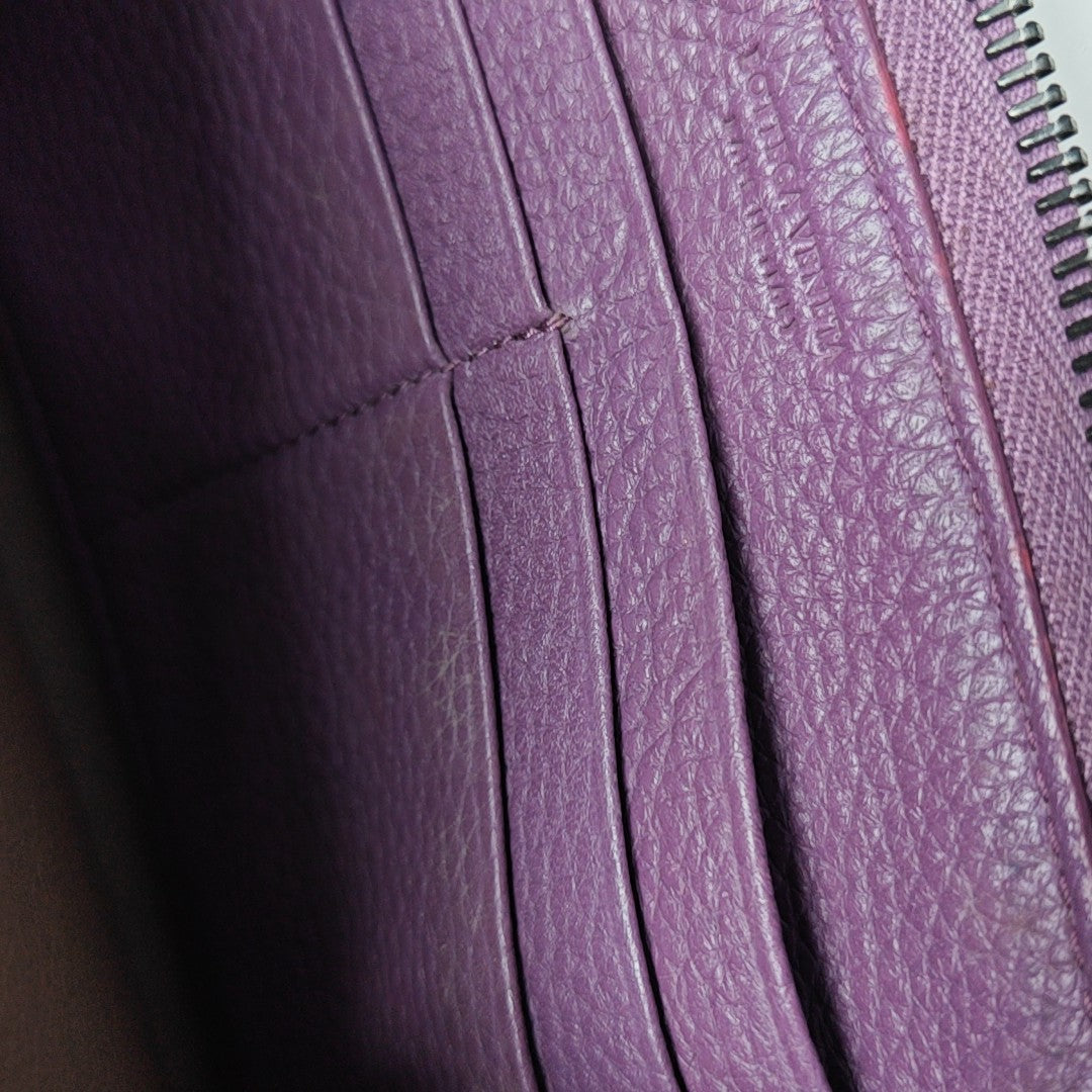 Lambskin Wallet Purple