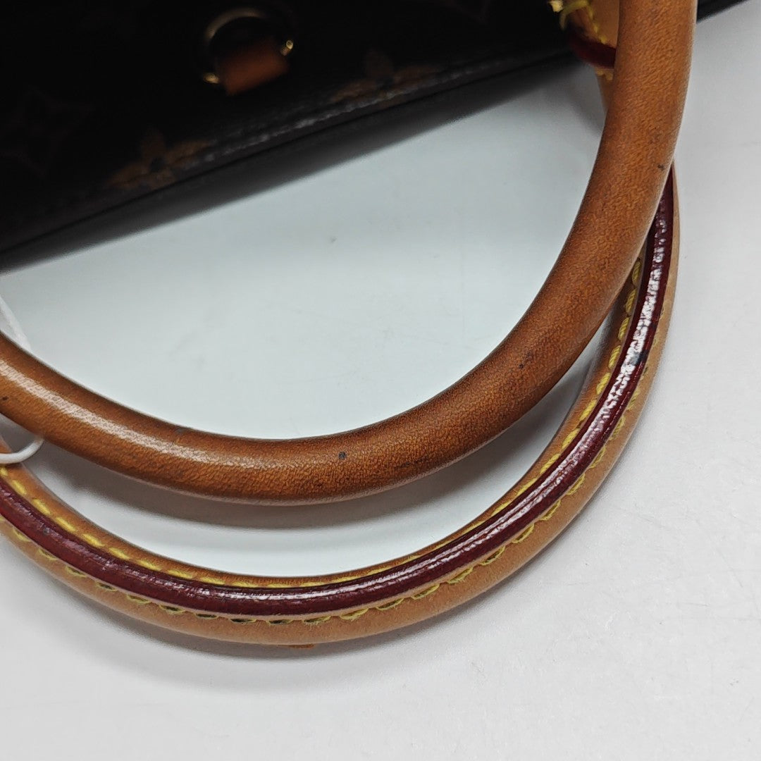 MONTAIGNE BB Monogram Coated Canvas Brown