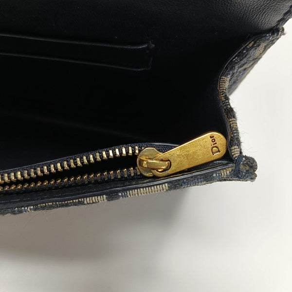 Saddle Mini Oblique Canvas Blue