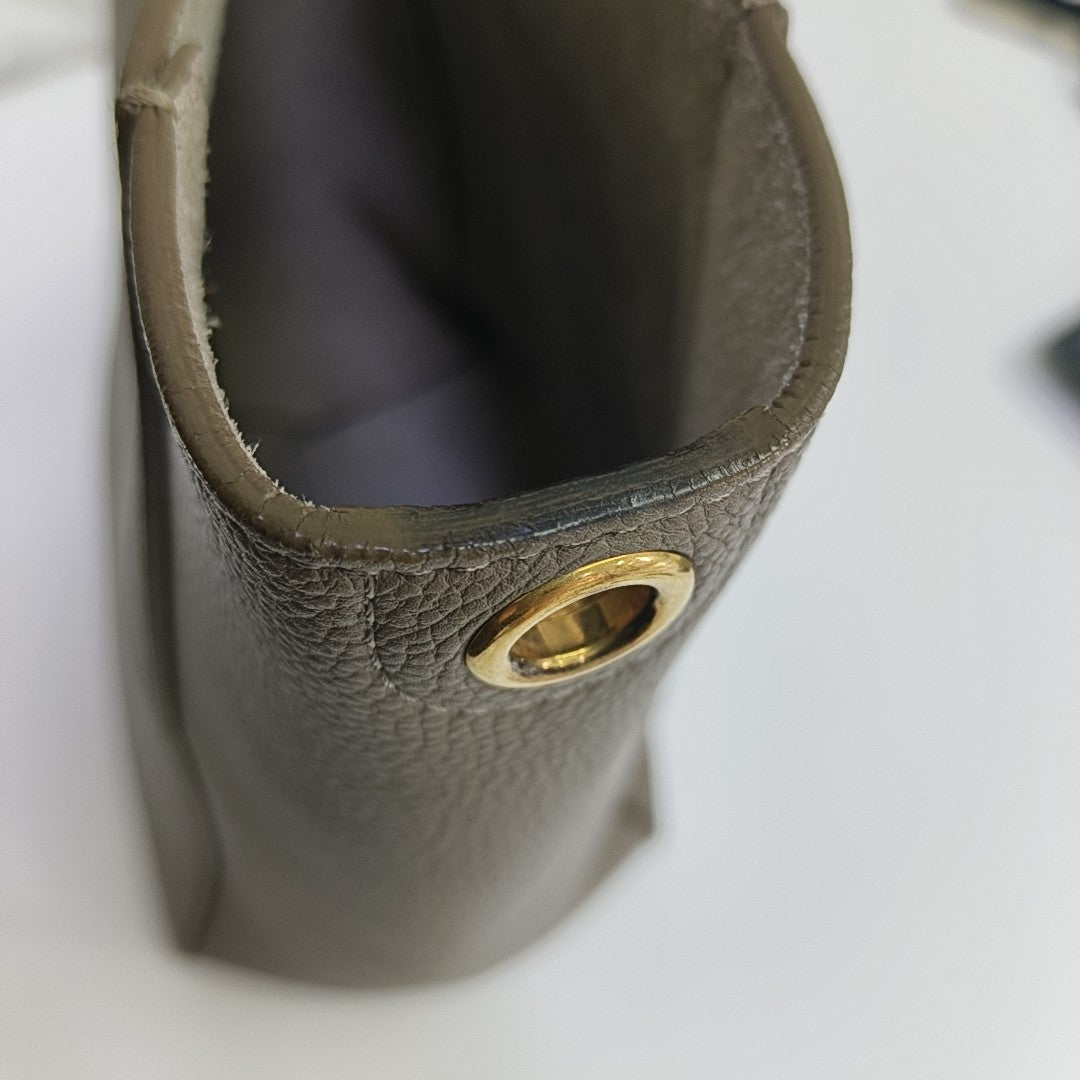 SANGLE Small Calfskin Gray