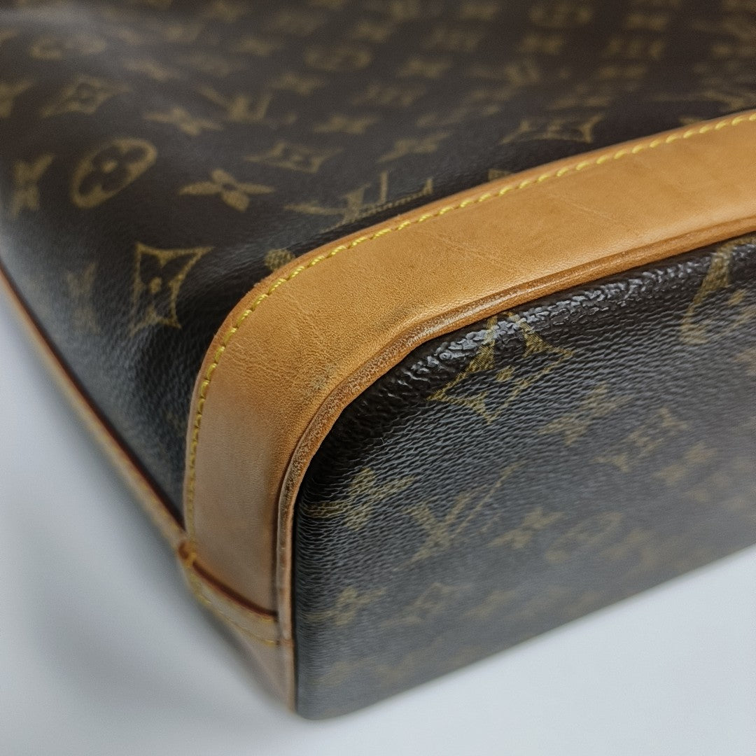 SHARON STONE Monogram Coated Canvas Brown
