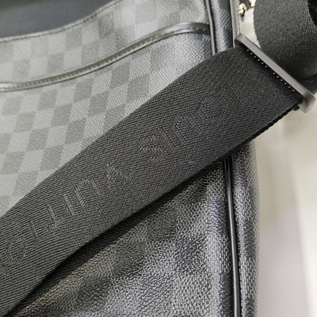 DANIEL Damier Graphite Coated Canvas Gray