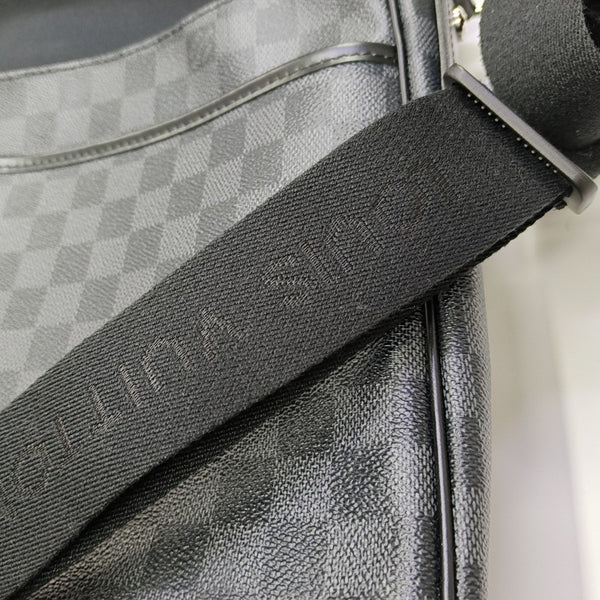 DANIEL Damier Graphite Coated Canvas Gray