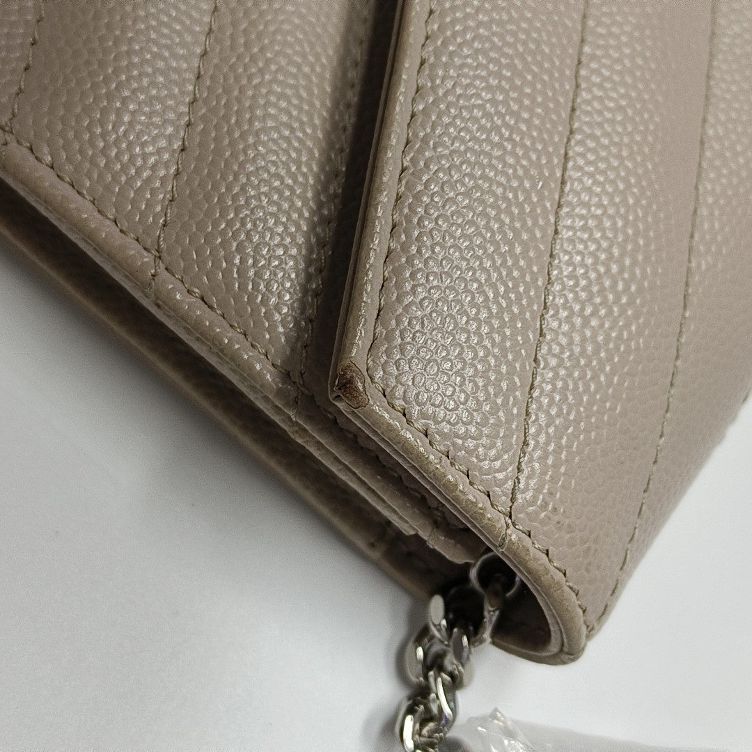 MONOGRAM Chevron Calfskin Pink