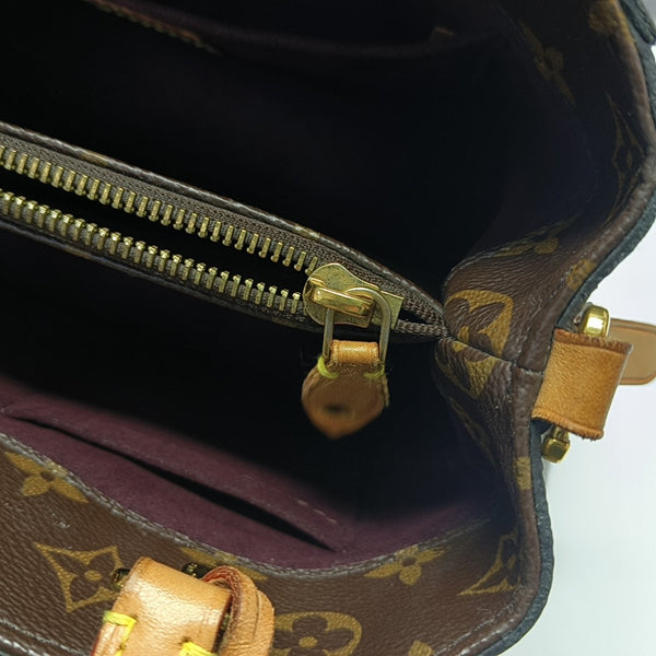 MONTAIGNE BB Monogram Coated Canvas Brown