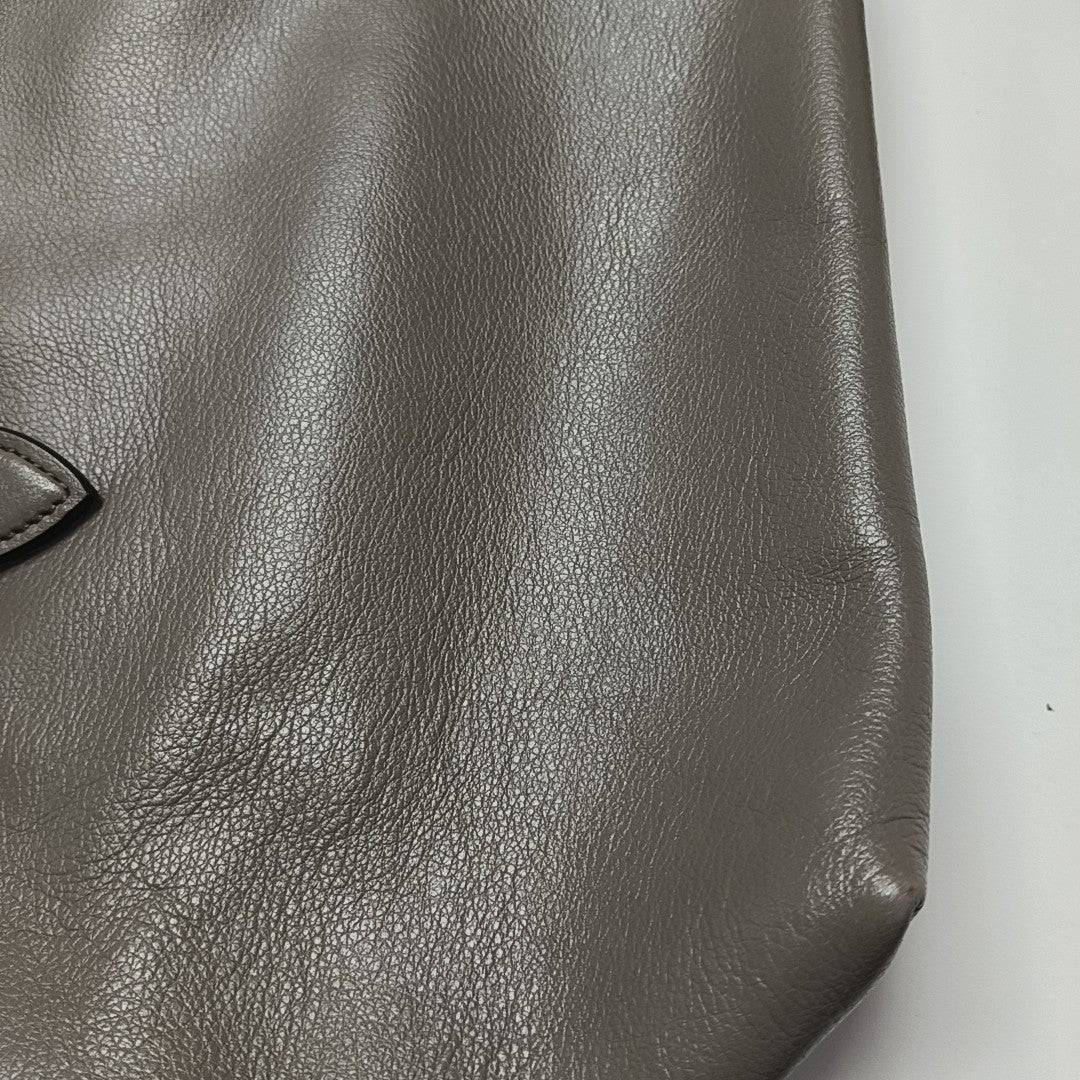Calfskin Tote Bag Gray