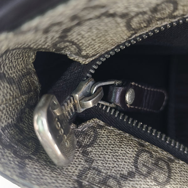 GG Supreme Monogram Coated Canvas Black