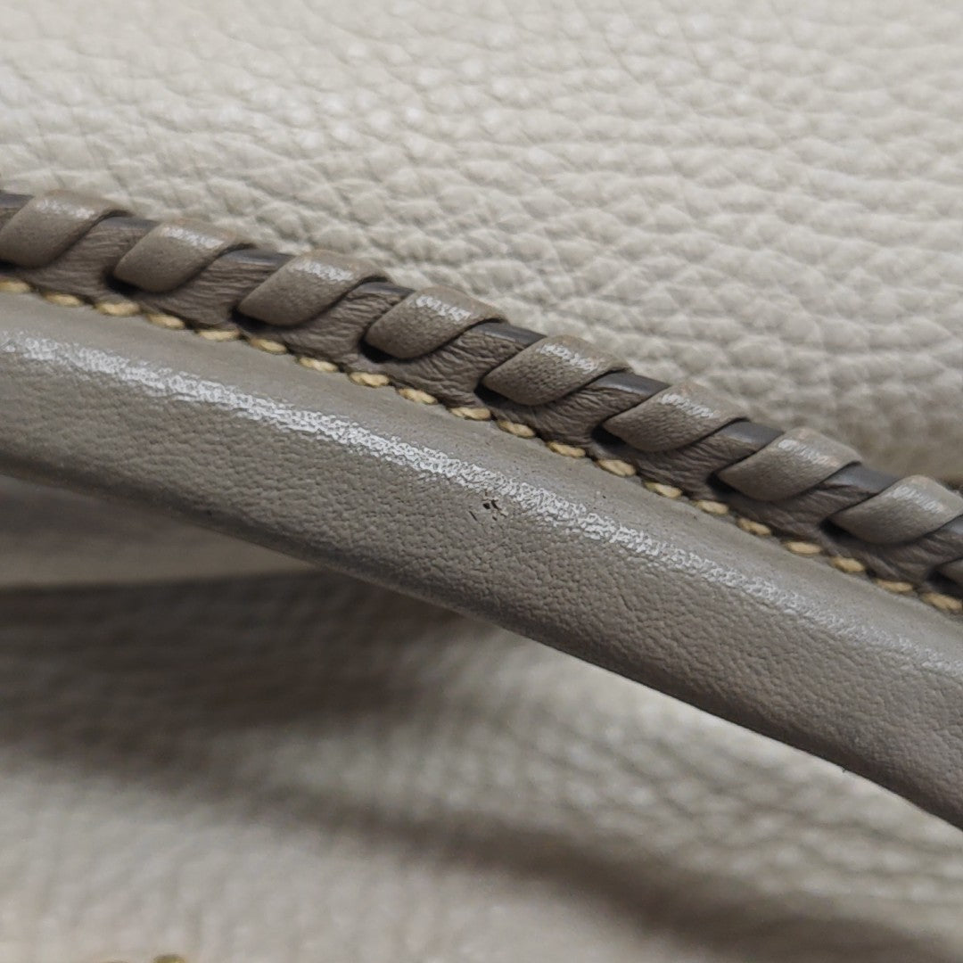 Calfskin Shoulder Bag Gray