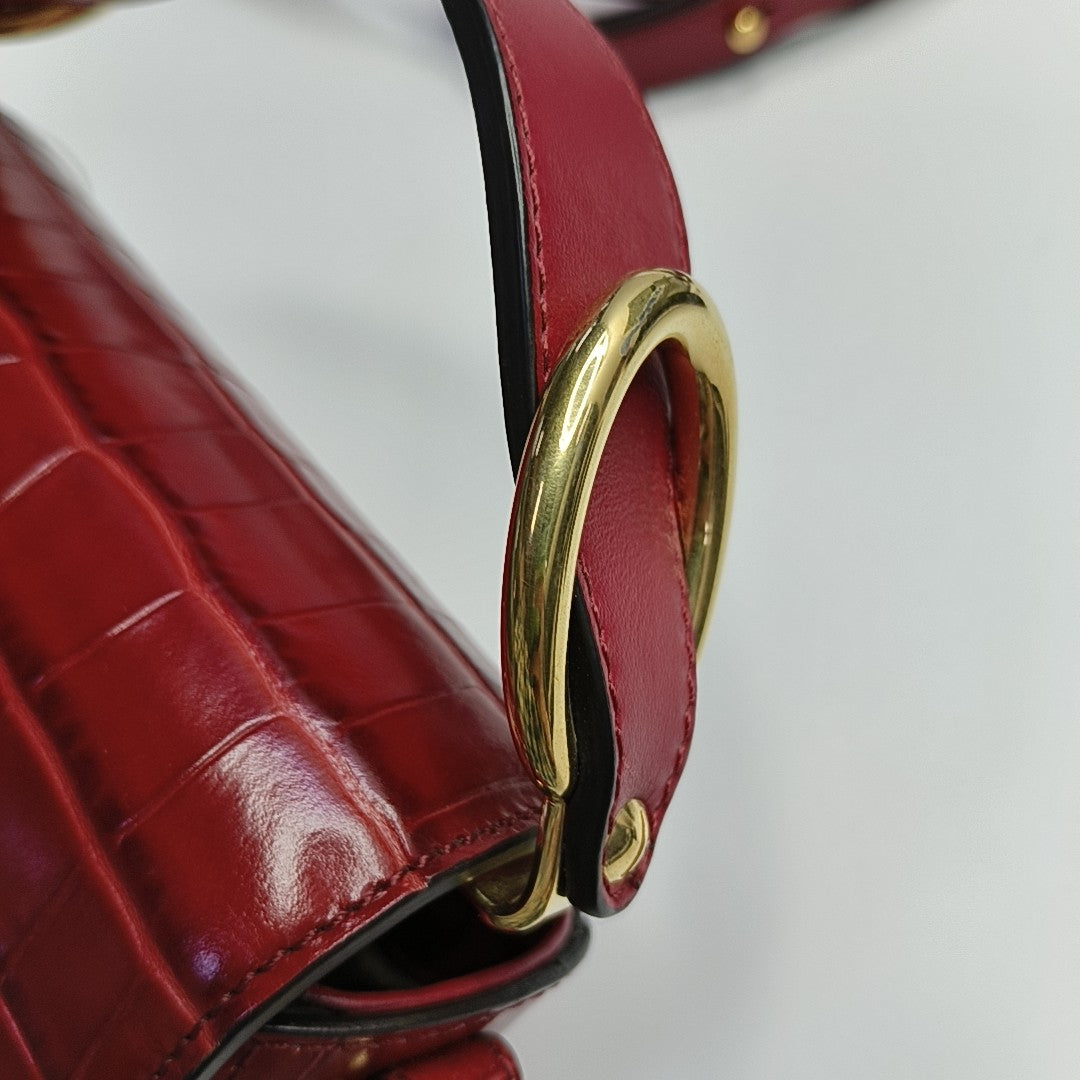 Chloé C Mini Calfskin Red