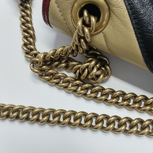 GG Marmont Medium Quilted Calfskin Multicolor