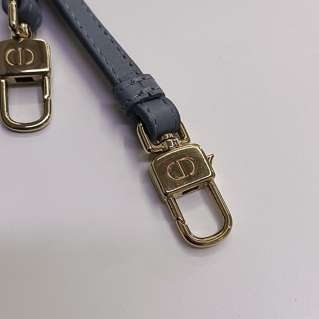 Vanity Lady Dior Mini Cannage Lambskin Blue