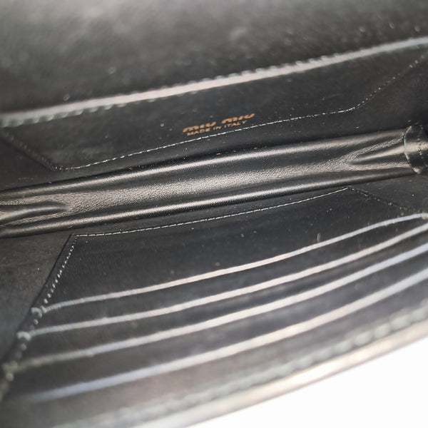 Miu Délice Quilted Lambskin Black