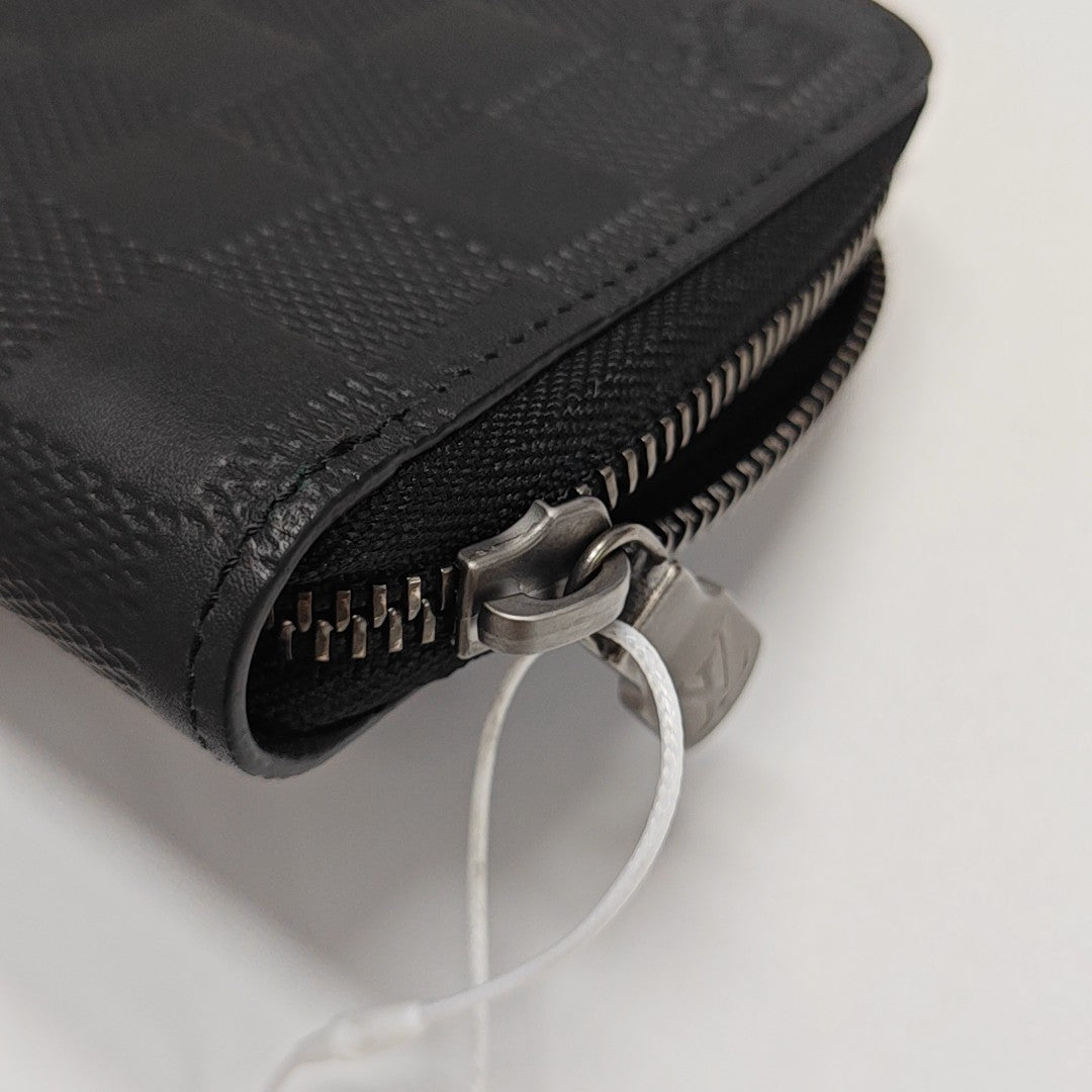 ZIPPY Damier Graphite Calfskin Black Wallet
