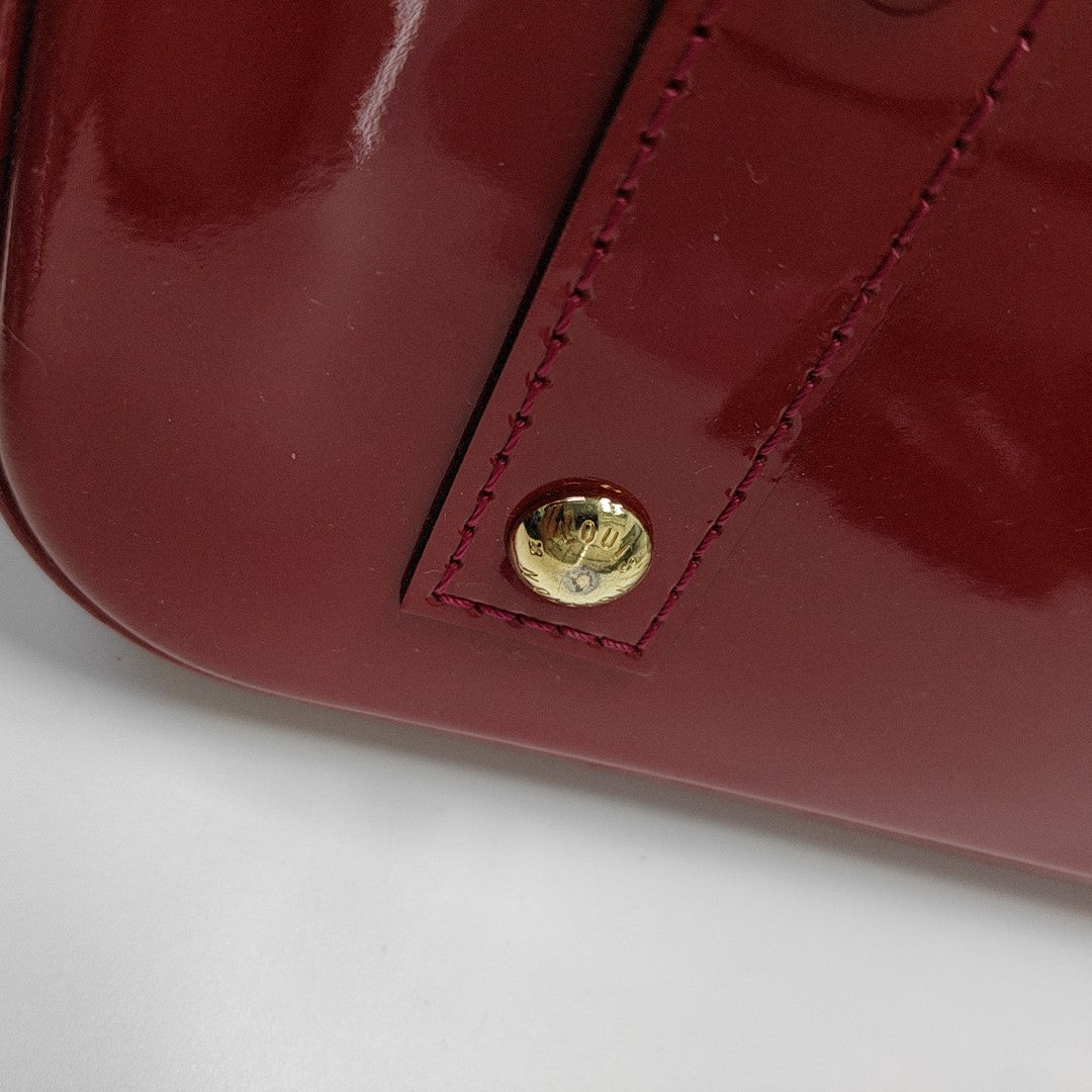 ALMA BB Monogram Patent Leather Red