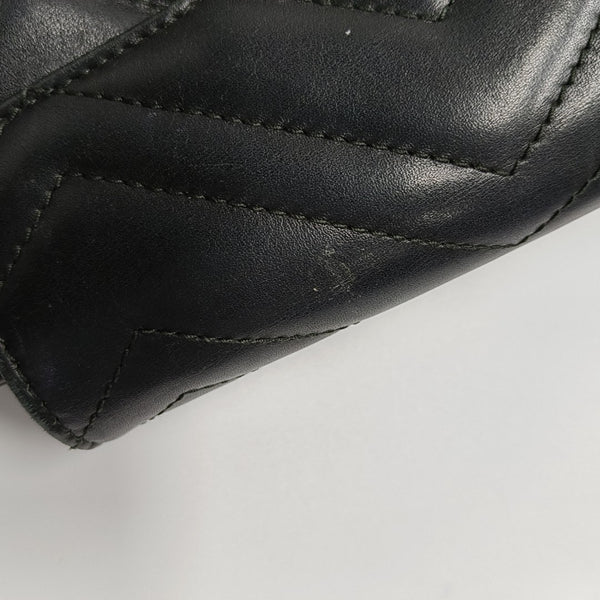 GG Marmont Mini Quilted Calfskin Black