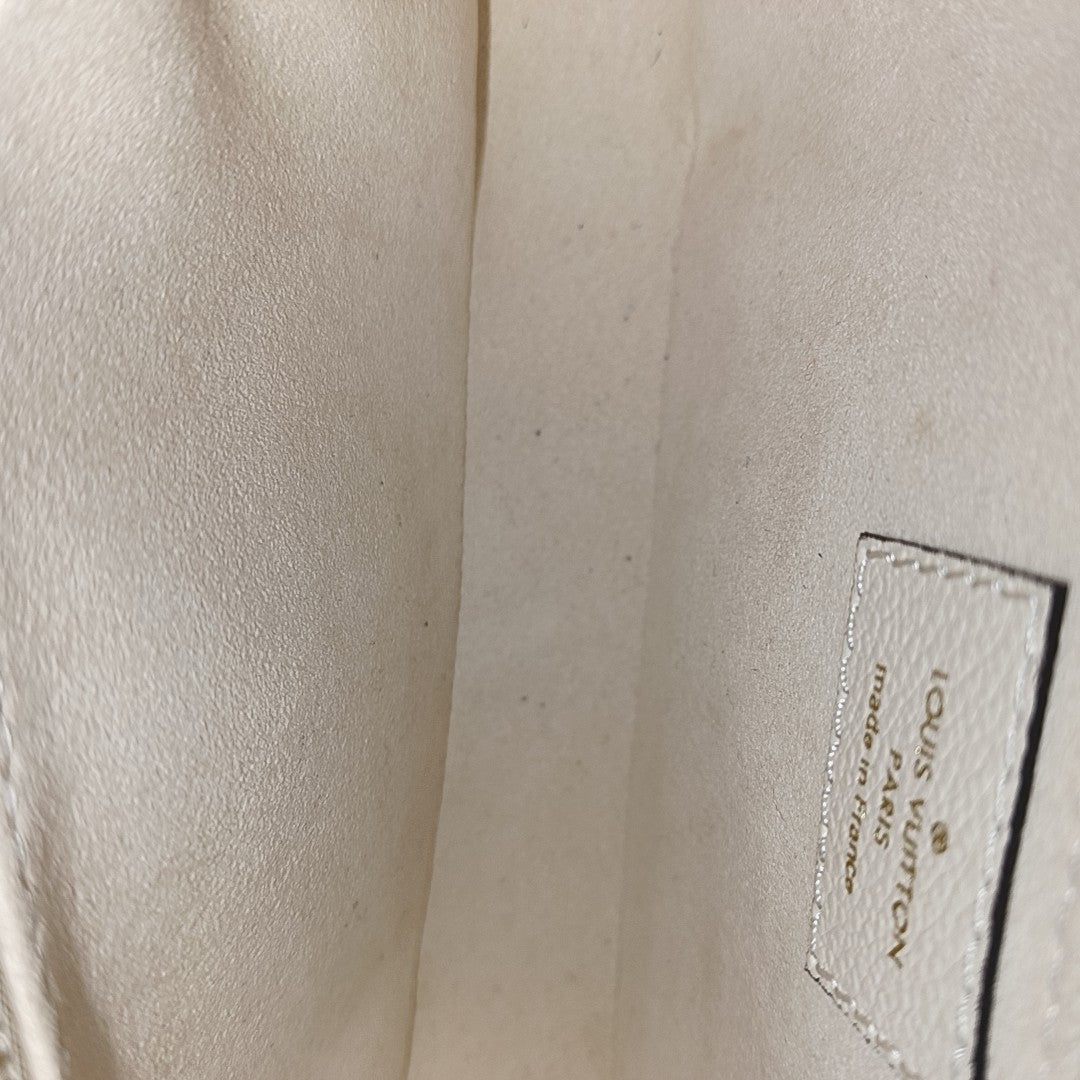 MÉTIS EAST WEST Monogram Calfskin Beige