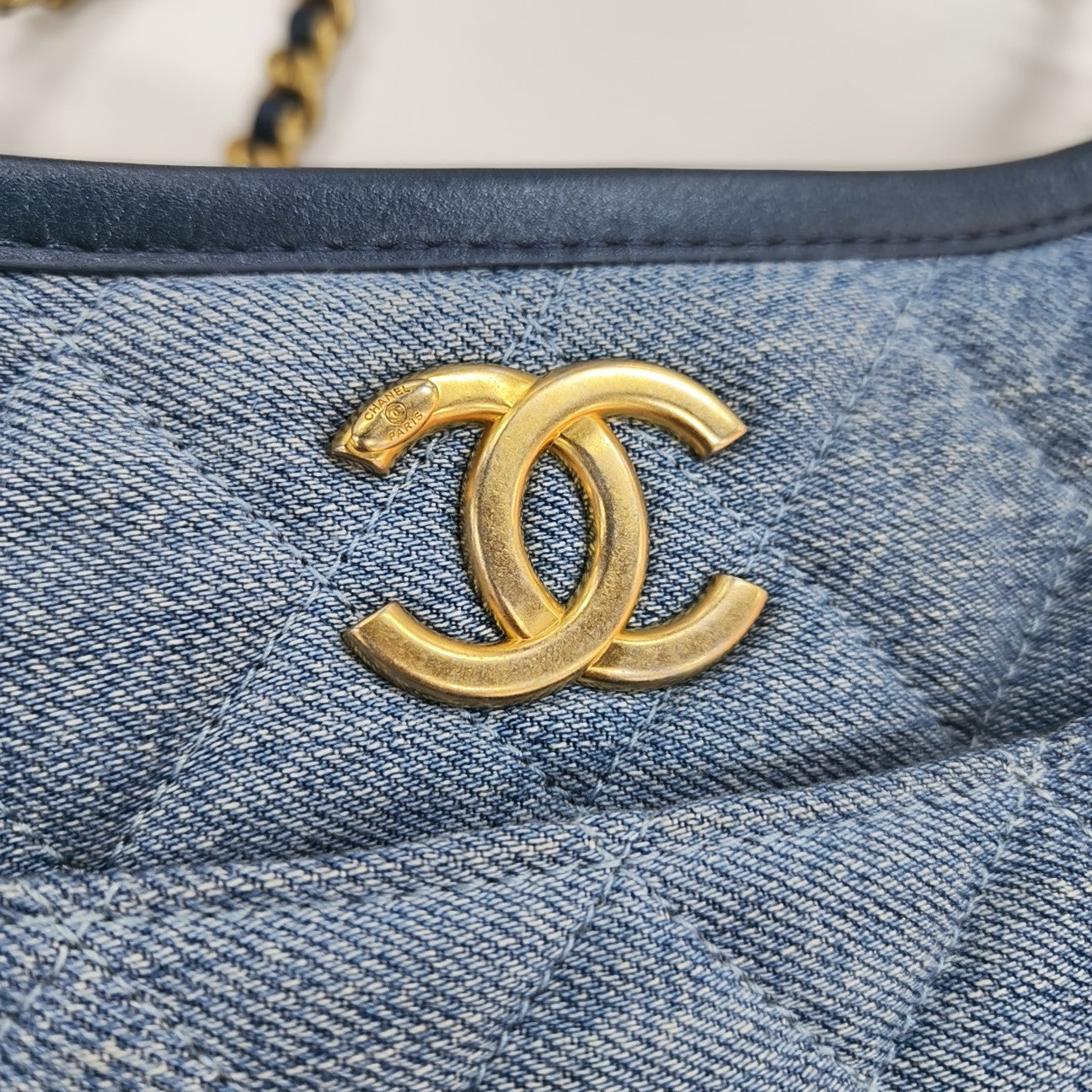 HOBO Quilted Denim Blue