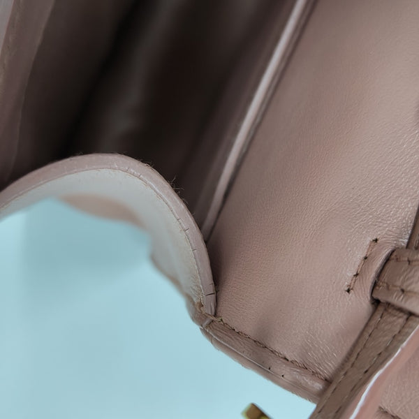 My Miu Quilted Lambskin Pink