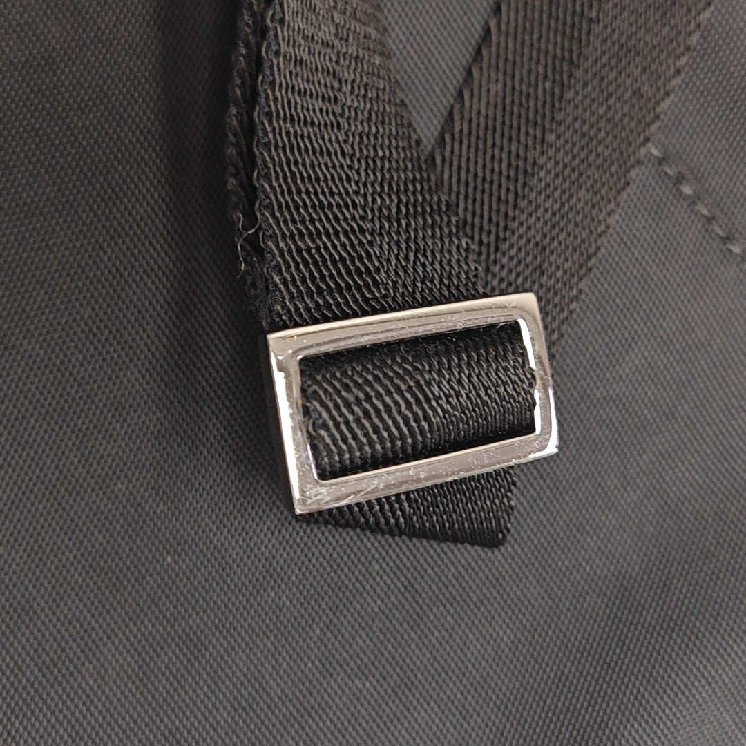 Fabric Shoulder Bag Black