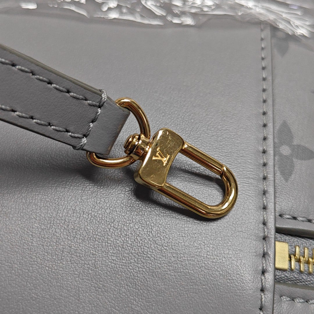 Vanity Chain Pouch PM Monogram Calfskin Gray