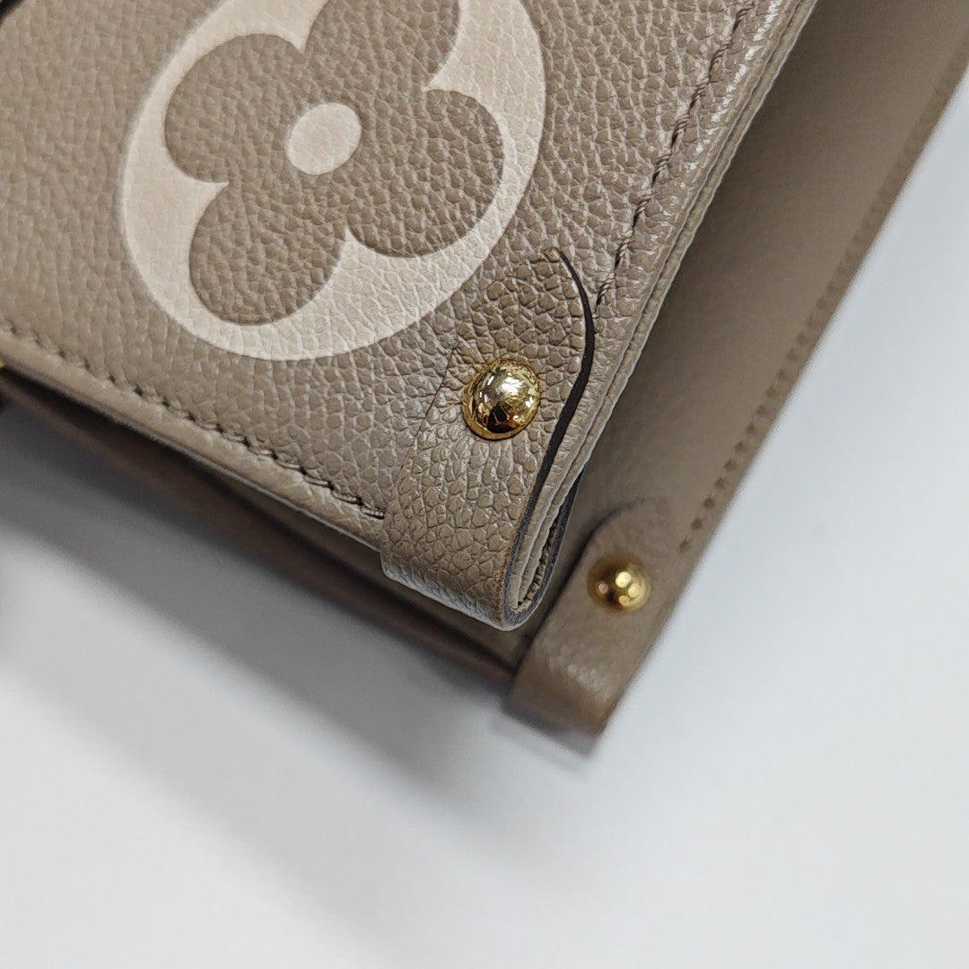 ONTHEGO MM Monogram Calfskin Gray
