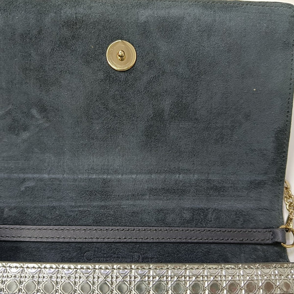 30 Montaigne Mini Cannage Calfskin Silver