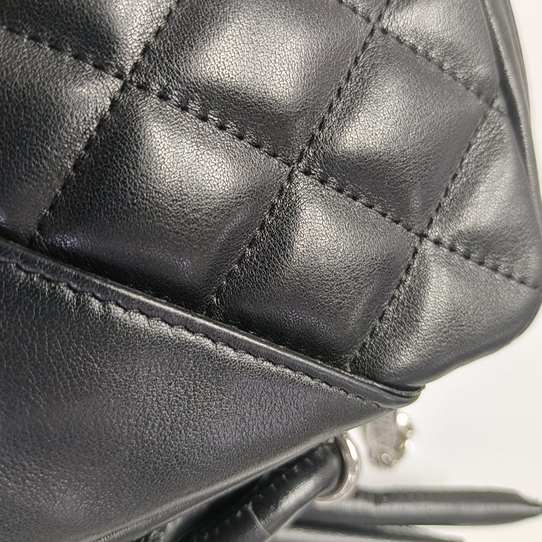CAMBON Small Quilted Calfskin Black