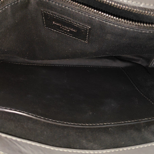 NIKI Medium Chevron Calfskin Gray