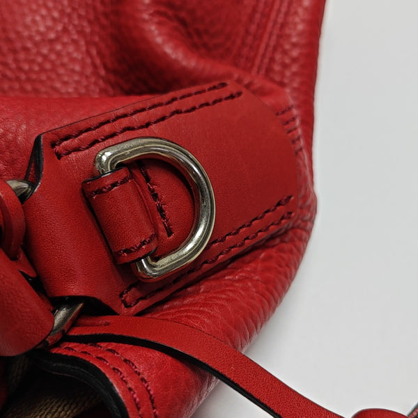 Calfskin Bucket Bag Red