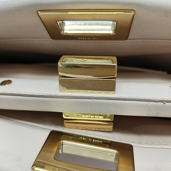 Peekaboo Mini Lambskin Beige