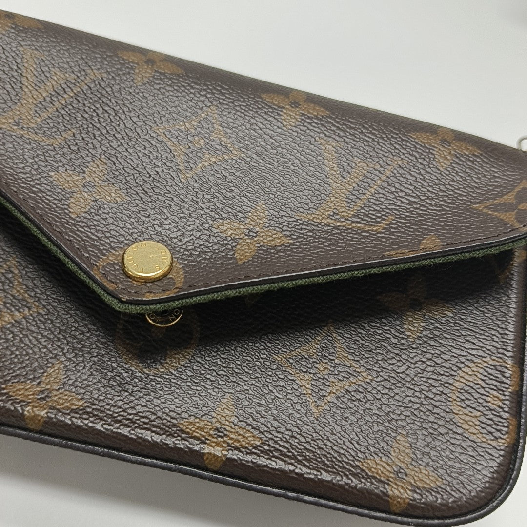 FÉLICIE Monogram Coated Canvas Brown