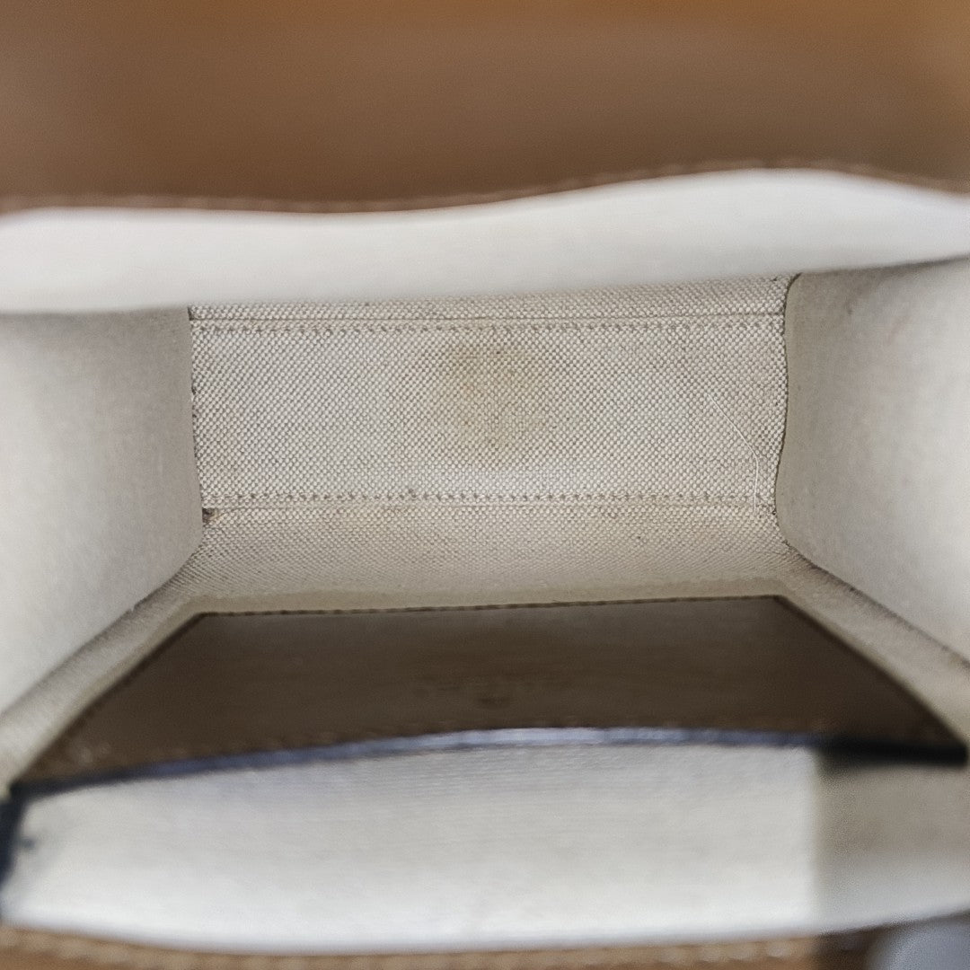 Retro Mini Monogram Coated Canvas Beige