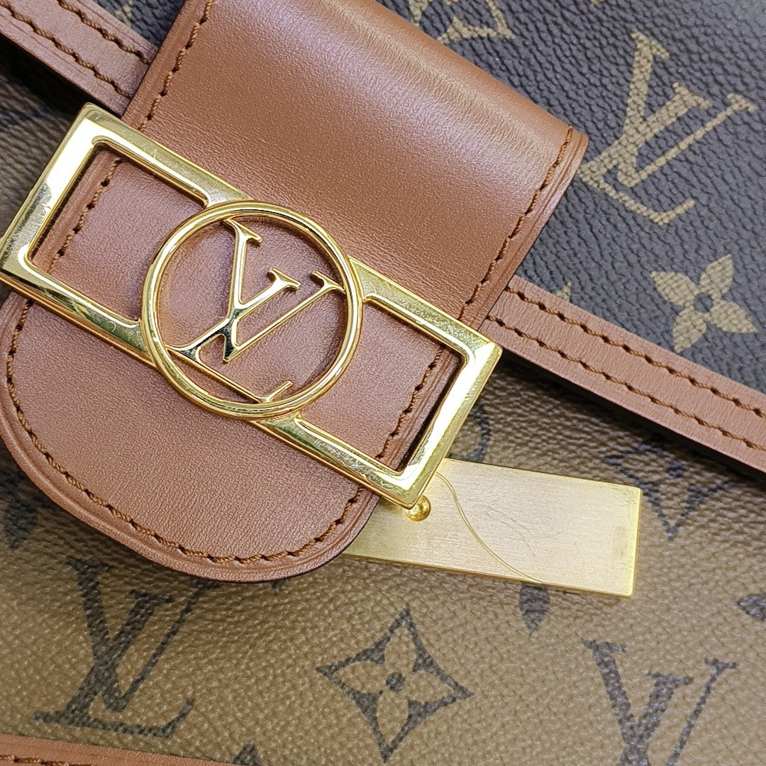 DAUPHINE Mini Coated Canvas Brown