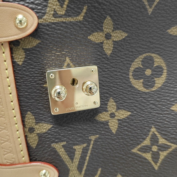 SIDE TRUNK MM Monogram Coated Canvas Brown