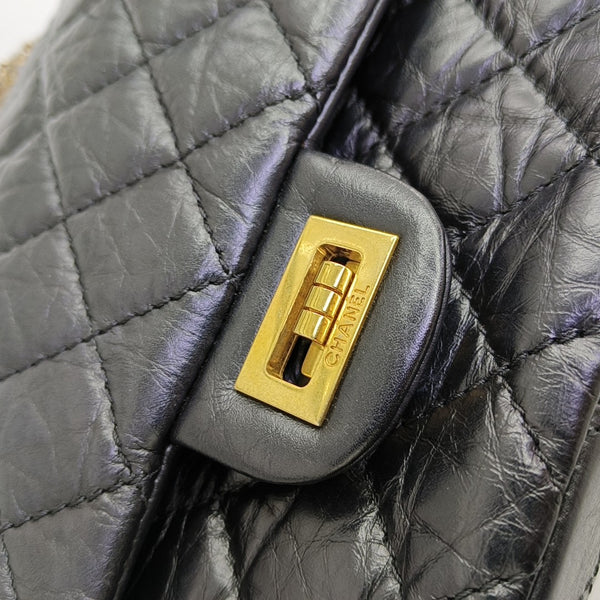 2.55 227 (jumbo) Quilted Calfskin Black