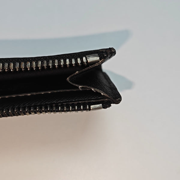 ZIPPY Monogram Coated Canvas Black Wallet