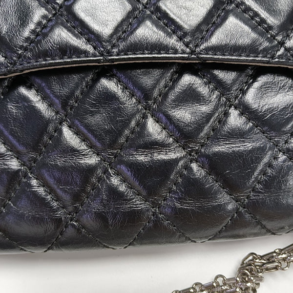 2.55 Maxi Quilted Calfskin Black
