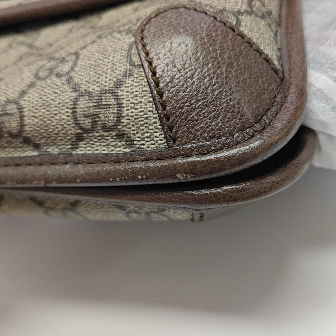 Neo Vintage Small Monogram Coated Canvas Beige