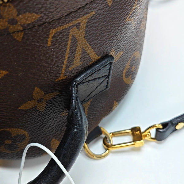 PALM SPRINGS Mini Monogram Coated Canvas Brown