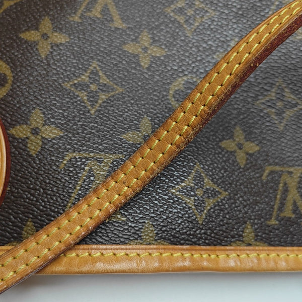 NEVERFULL MM Monogram Coated Canvas Brown